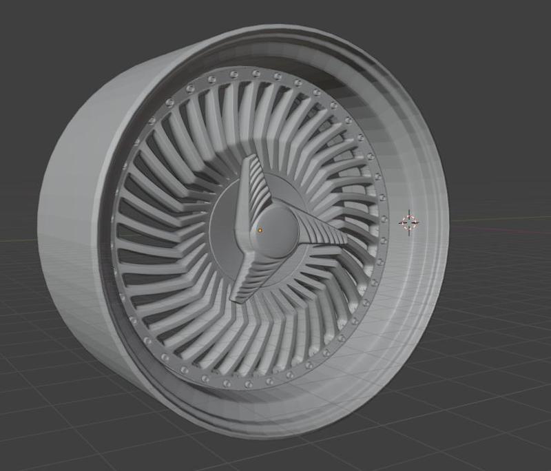 1:24 20" Work Carving Head 40 wheels