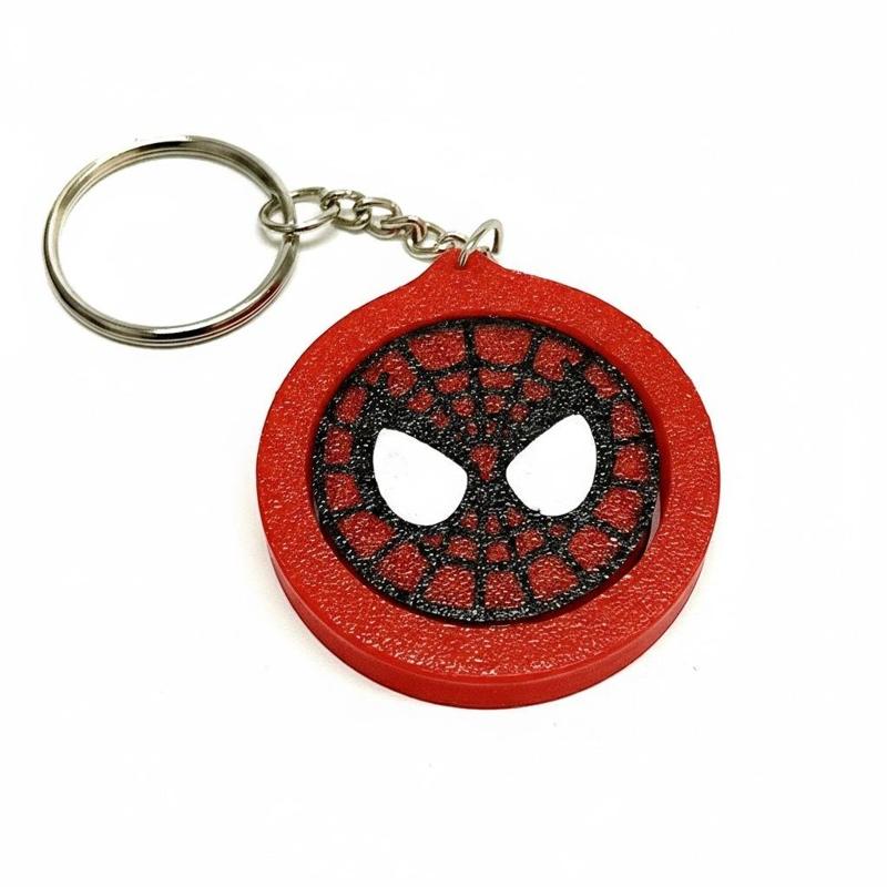 Spider-Man Mask Rotating Fidget Keychain