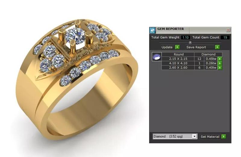 Tango Man Ring Less Diamond Look Handsome