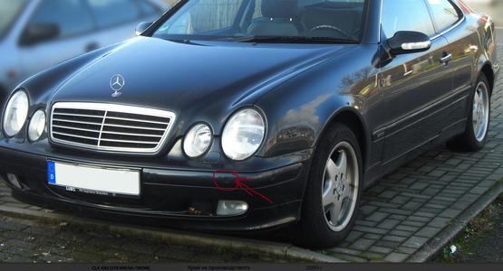 mercedes clk c208 front parktronic stand