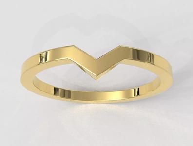 V Gold Ring
