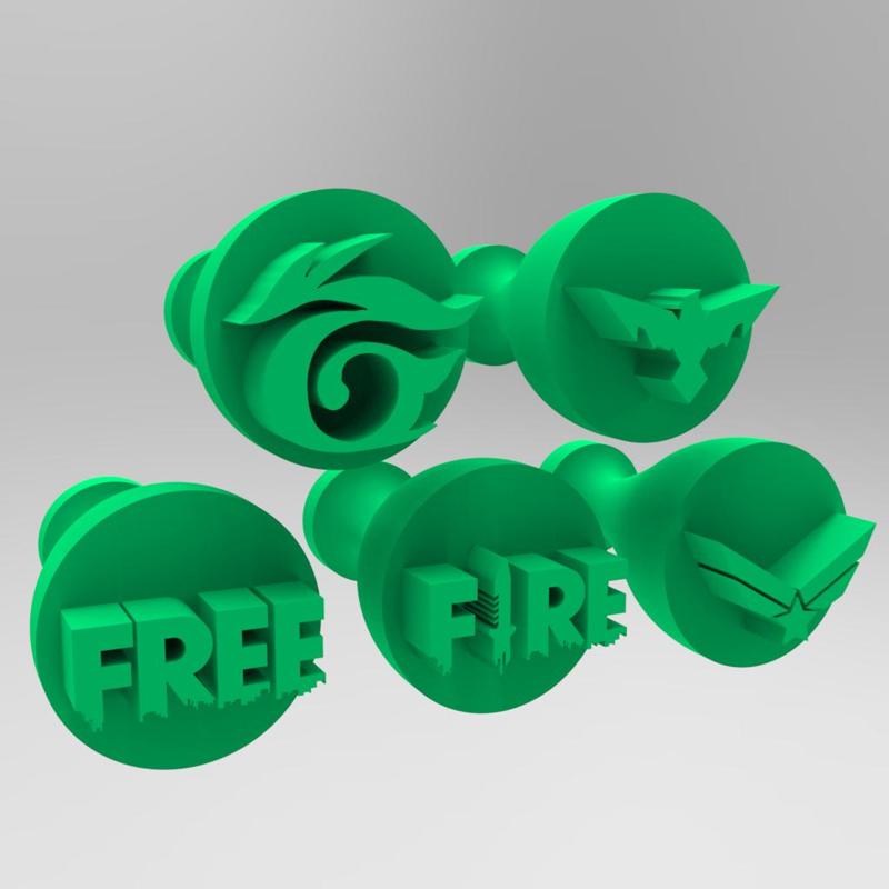 STAMPS AND MARKER FOR BRIGADEIROS - FREE FIRE