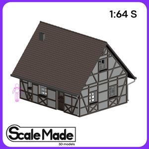 Small classic german house - 1:64 S scale