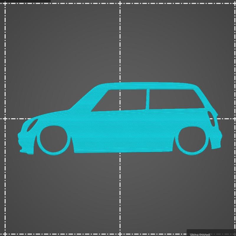 Mini Cooper Hardtop R50 silhouette key