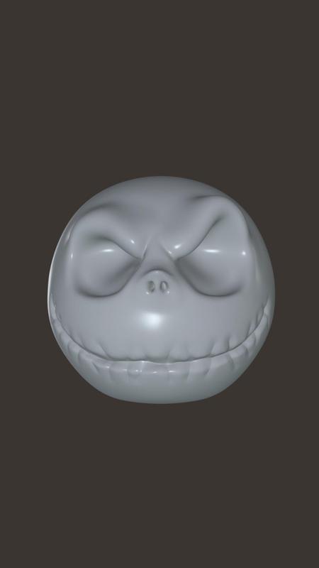 Nightmare Before Christmas Jack Skeletron Head EVIL vers. 3D Model STL