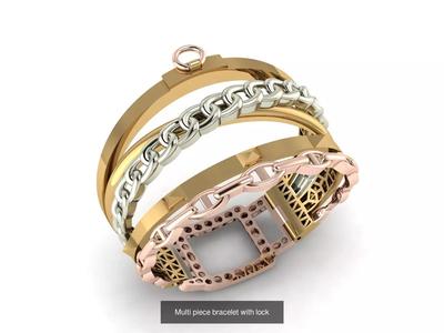 Locked bracelet collection