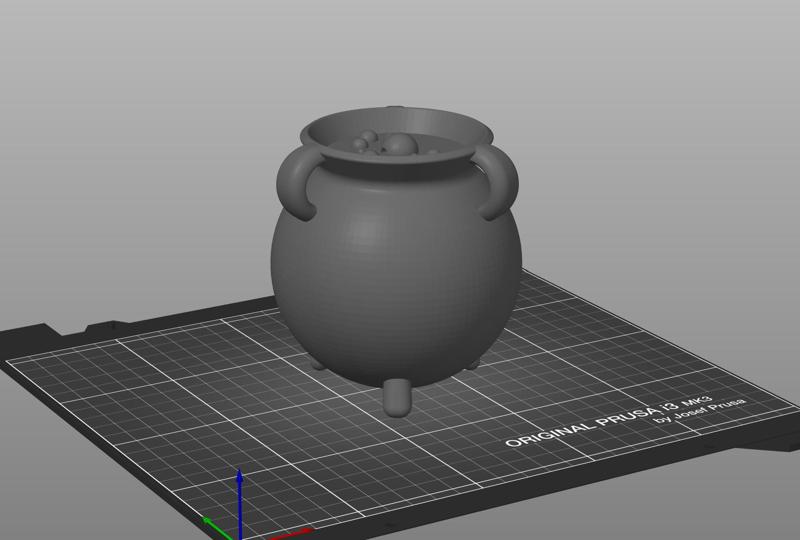 Bubbling cauldron