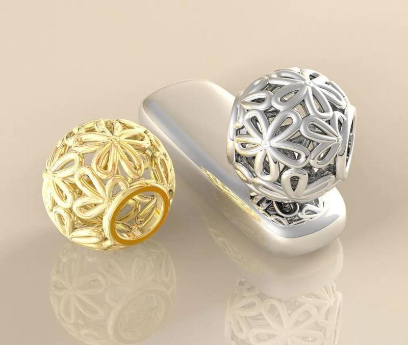 Berloque Flores Aramado Leve Acabamento Martell 20023