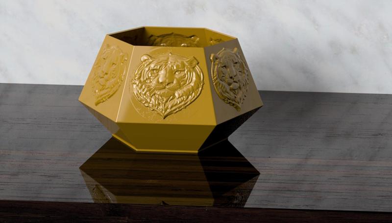 Faceted Planter “Tiger”