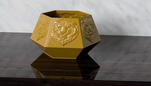 Faceted Planter “Tiger”