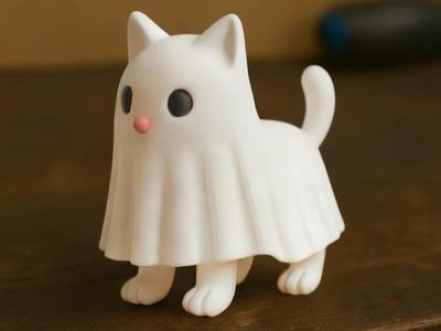The Ghost Cat – Halloween Statue Figurine 3D AMS