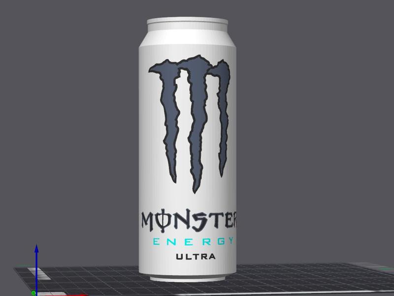 Monster Energy Ultra White Piggy Bank 