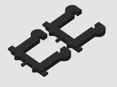 MFI drawer front retaining clip and wedge
