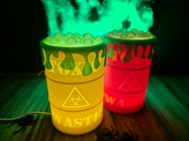 Toxic Waste Barrel Lamp - LED KIT 001