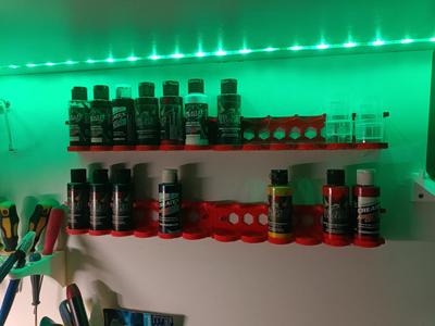 Wall Mount Paint Bottle Holder