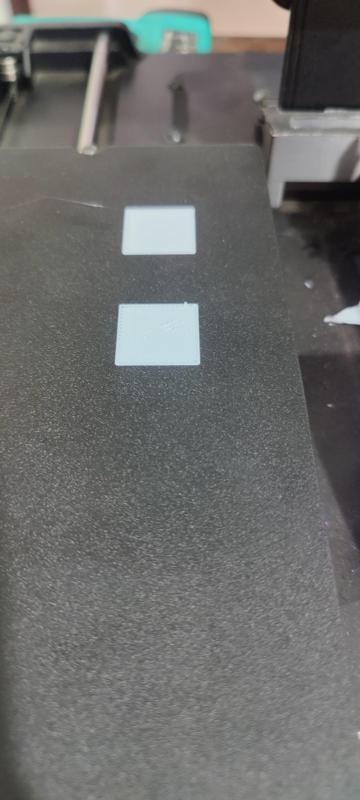 bed level test for manually calibrating each point.