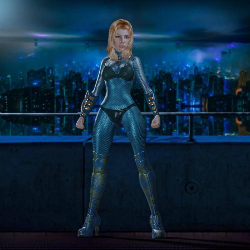 Alice female character in costume