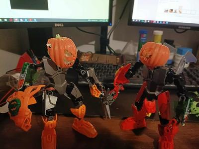 Pumpkin Mask for Bionicle and Piraka