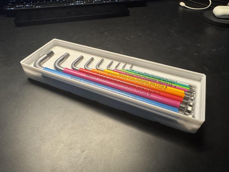Gridfinity Wera Hex Organizer Stackable Compact