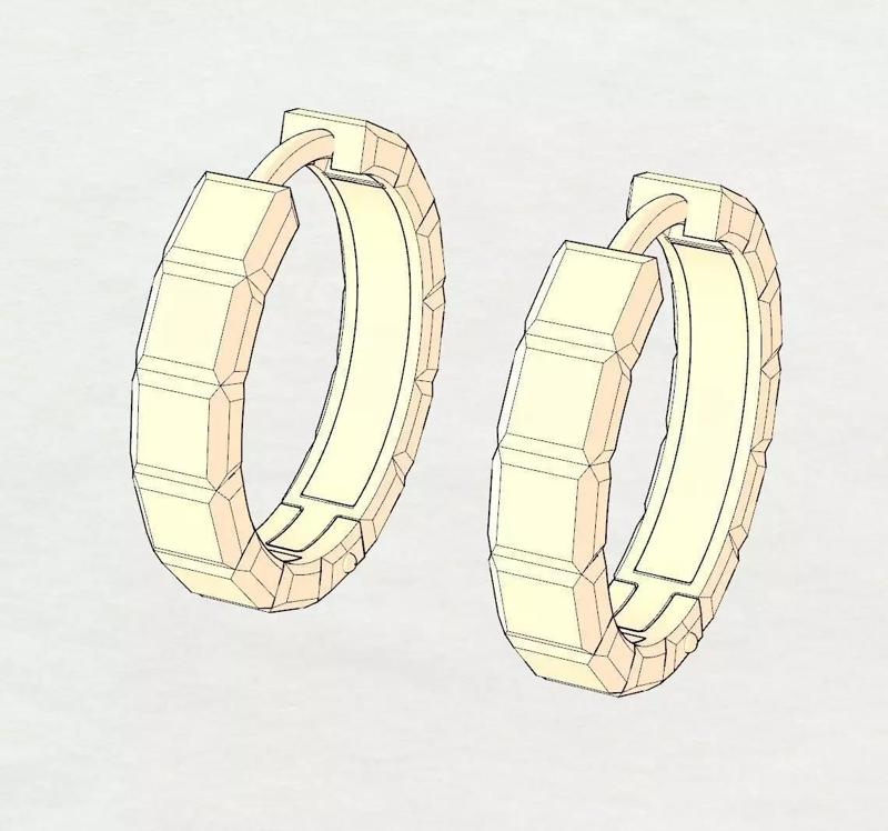 Hoop Earrings Cubic