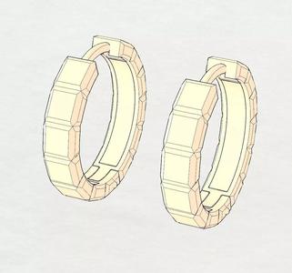 Hoop Earrings Cubic
