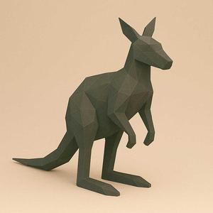 🦘 Low Poly Kangaroo 3D Model – STL for 3D Printing