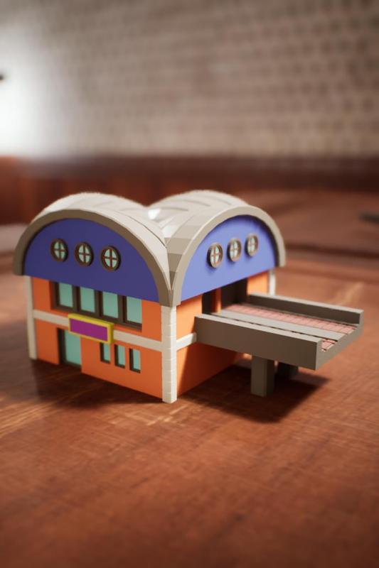 POKEMON HOUSE - JOHTO Goldenrod Radio Tower (PKMN GEN. 4)