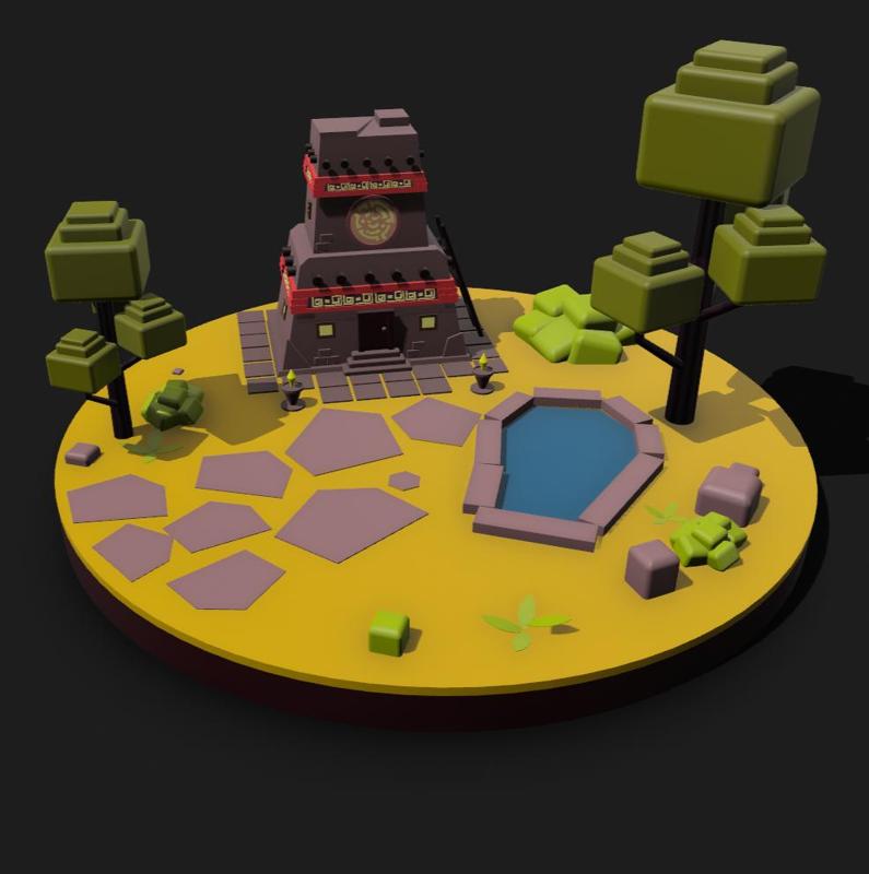 Aztec Jungle House Diorama