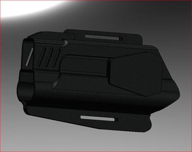 HS-9 DX9 holster with Olight PL-3