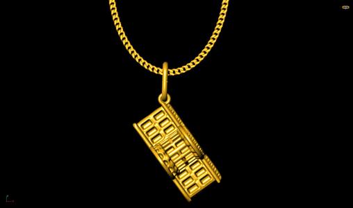 White house pendant charm