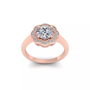 Woman Engagement Ring 3d Model and Render 14