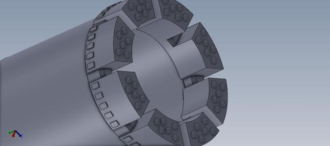 Drilling crown (advanced without supports)