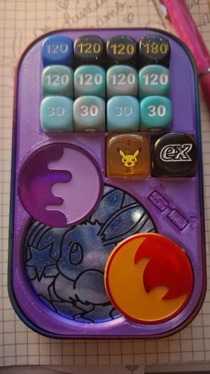 Mini tin case organizer for Pokemon TCG card game