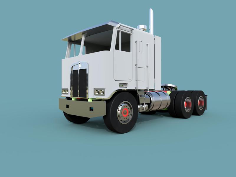 RC Truck Kenworth K100 Cabin 1:14