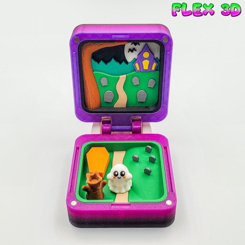 Flex 3D Halloween Critter Cubbiez with Ghost Chunky