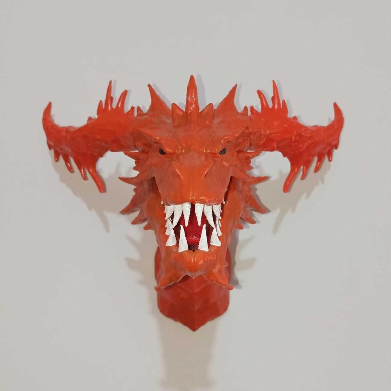 Dragon Bust Wall Decoration (Multiparts) Sculpture