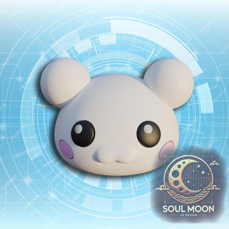 Yukimimon - Baby Digimon 3D Printable Figure