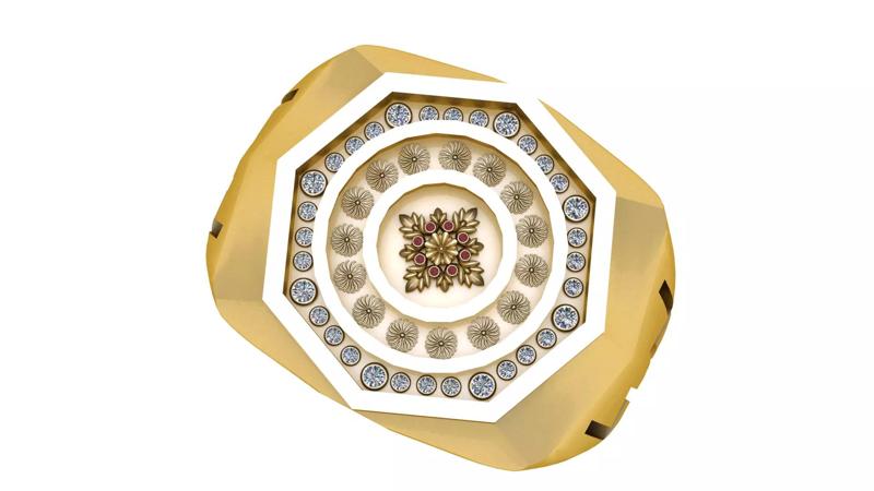 ROYAL STYLISH RING 3D PRINTABLE MODEL