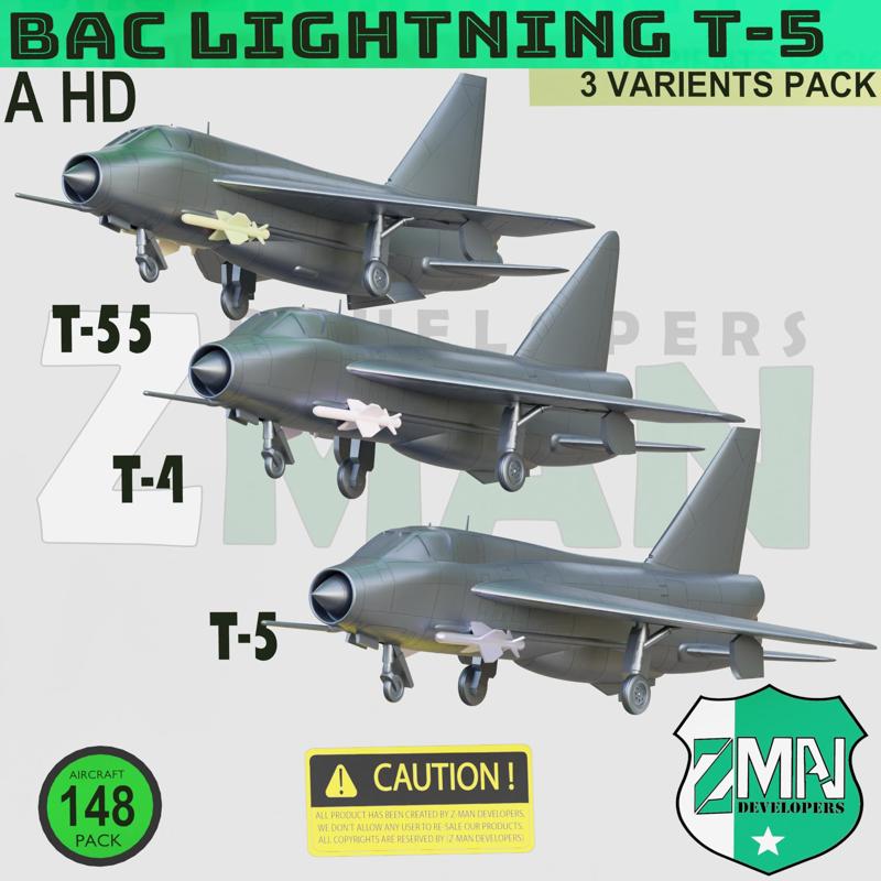 ENGLISH ELECTRIC LIGHTNING dual seater pack (T4, T5, T55)