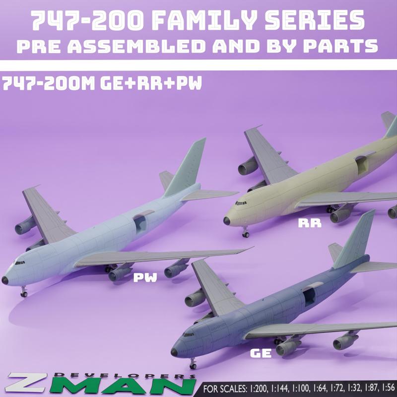 BOEIING 747-200M (FAMILY PACK) SERIES V4