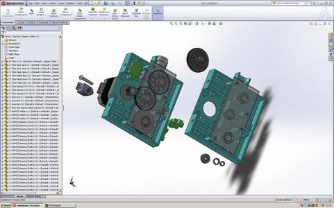 Remote geared drive for 3mm filament