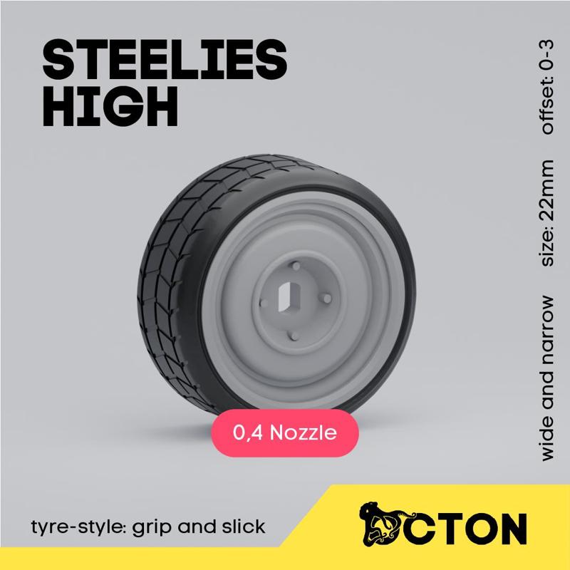 Steelies High - 22mm Wheel - Multi-offset