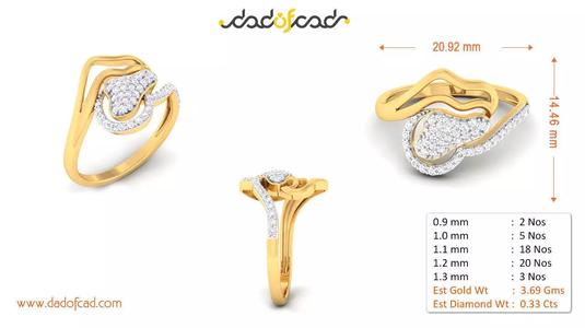 Radiant Glow Gold Ring