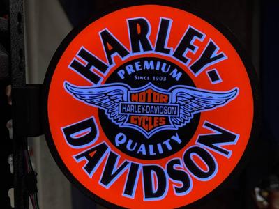 Two sided Harley - Davidson Wall mount light box 