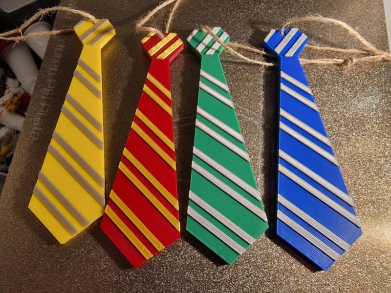 Harry Potter Hogwarts House XMAS-Ornament Ties