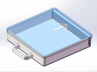 Ink pad box_easy to clean_for large stamps_120*120mm