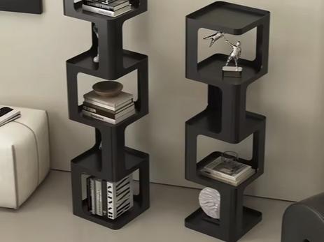 Modern modular corner cube shelf