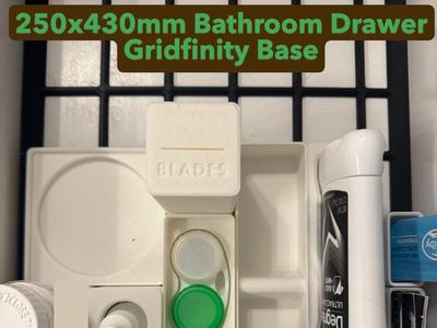 250x430mm Bathroom-Kitchen Drawer Base