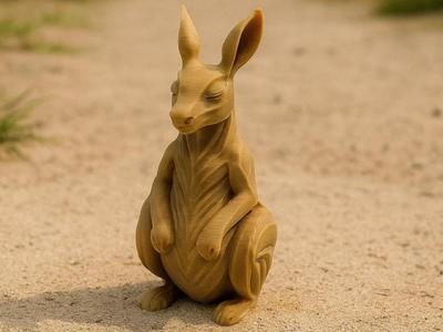 The Meditative Kangaroo of Stillness 