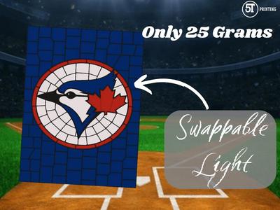 Toronto Blue Jays light (Swappable Glass)